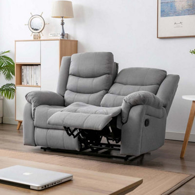 More4Homes Seattle Manual Fabric Recliner 2 Seater Sofa from B&Q