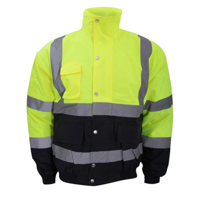 Yoko Hi-Vis Two Tone Bomber Jacket from B&Q