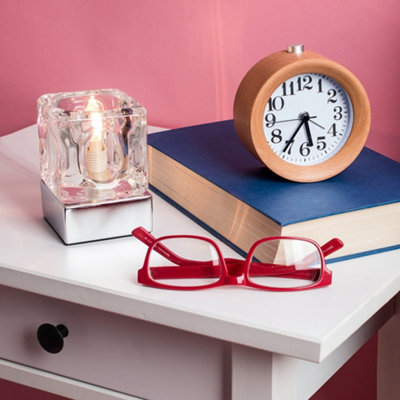 Valuelights Ice Cube Touch Table Lamp With G9 Dimmable Bulb In Cool White from B&Q