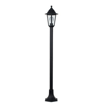 B&Q -  Mayfair Traditional Victorian Style 1.2M Black Ip44 Outdoor Garden Lamp Post Bollard LightWith Led Gls Bulb