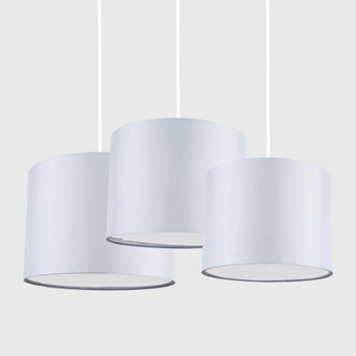 Valuelights Torbery Set Of 3 Grey Nesting Ceiling Light Shades And Bulbs (D)30Cm from B&Q