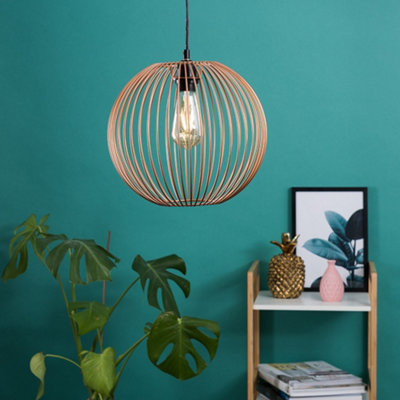 Valuelights Faraday Copper Ceiling Shade And Bulb (D)30Cm from B&Q