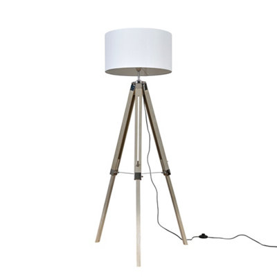Valuelights Brown Clipper Tripod Floor Lamp