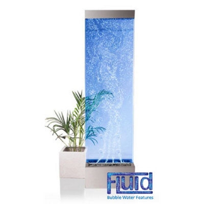 Primrose Fluid Orion Bubble Water Wall With Colour Changing Leds 183Cm from B&Q