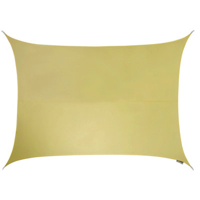 Kookaburra 4M X 3M Rectangle Water Resistant Sand Garden Patio Sun Shade Sail Canopy 96.5% Uv Block With Free Rope from B&Q