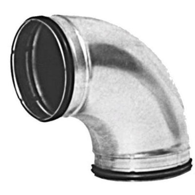 I-Sells Metal Ducting 90 Degree Bend 125mm / 5 Inch With Rubber Seal from B&Q