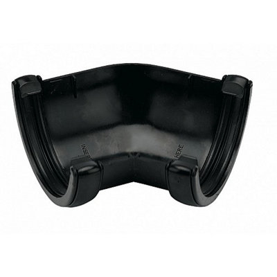 Aquaflow Black Half Round Gutter 135 Degree AnglePack Of 5 from B&Q