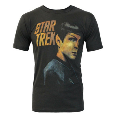 Vanilla Underground Junk Food Clothing Mens Black Star Trek Short Sleeved T-Shirt (Small) from B&Q