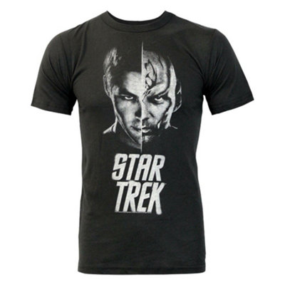 Vanilla Underground Junk Food Clothing Mens Black Star Trek Short Sleeved T-Shirt (Medium) from B&Q