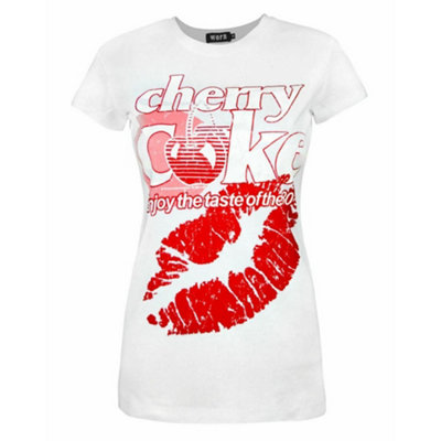 Vanilla Underground Coca Cola Womens White Coke Short Sleeved T-Shirt (Small) from B&Q