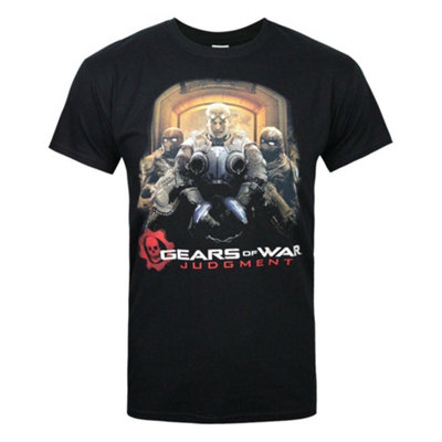 Vanilla Underground Gears Of War Mens Black Lt Damon Baird Graphic Short Sleeved T-Shirt (Small) from B&Q