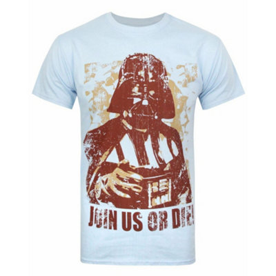 B&Q -  Star Wars Mens Blue Darth Vader Short Sleeved T-Shirt (Small)