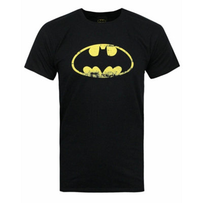 Vanilla Underground Dc Comics Mens Black Batman Logo Short Sleeved T-Shirt (Small) from B&Q
