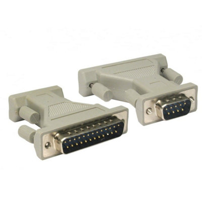 Kenable 9 Pin Serial Male To 25 Pin Serial Male Adapter Converter from B&Q
