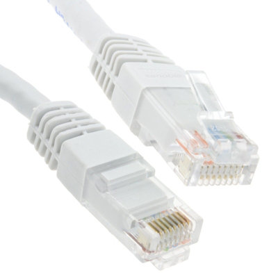 B&Q -  Ethernet Network Cable Cat6 Gigabit Rj45 Copper Internet Patch Lead White 3M
