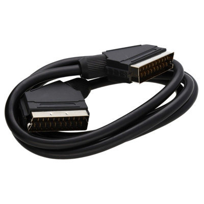 Kenable Scart Cable 21 Pins Connected Black Lead 1M from B&Q