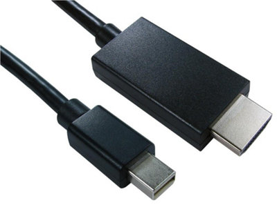 B&Q -  Pro SignalMini Displayport Male To Hdmi Male Cable2M