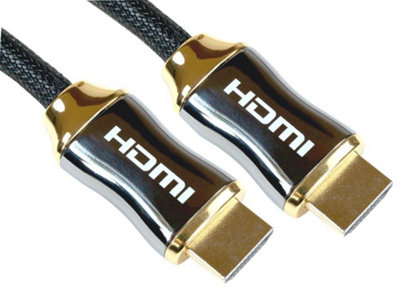 ProSignal Pro Signal High Speed Hdmi Lead Male To Male Braided Gold Plated 0.5M Black from B&Q