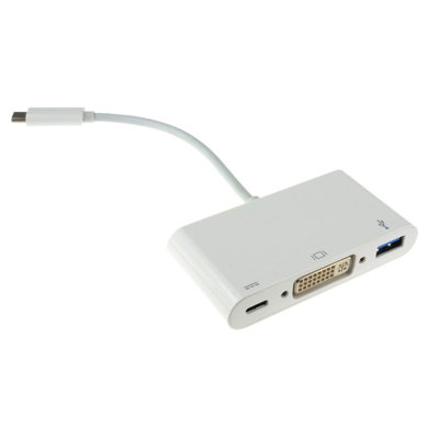 Kenable Usb 3.1 Type C To Dvi Usb Adapter & Type C Host With Pd Function 15Cm