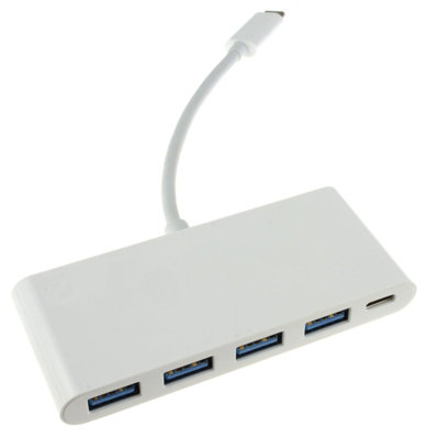 Kenable Usb 3.1 Type C Male To Usb 4 X Usb 3.0 Hub Sockets With Pd 15Cm from B&Q