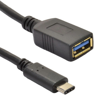 Kenable Usb 3.1 Type A Female To Type C Male Gen 1 Cable 5Gbps 3 Amp 1M from B&Q