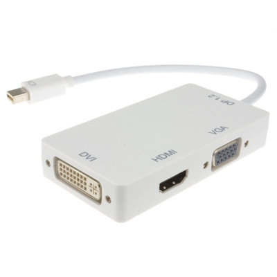 Kenable Mini Displayport To Dvi-D Hdmi Or Vga 4K X 2K Video Adapter White 15Cm from B&Q