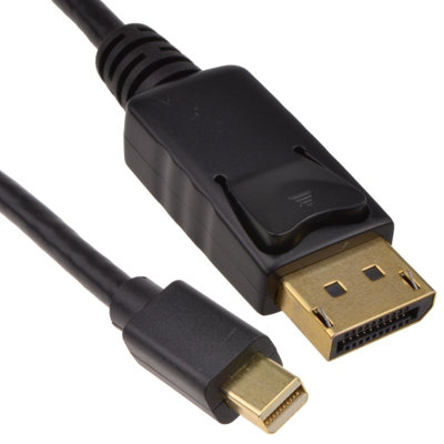 Kenable Mini-Displayport Male Plug To Display Port Plug Monitor Cable Black 3M from B&Q