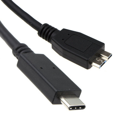 Kenable Usb Gen2 Type C Male Plug To Usb 3.0 Micro B Male Cable Black 2M from B&Q