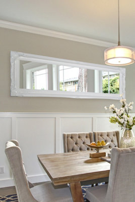 Mirroroutlet Hamilton White Shabby Chic Design Mirror 137 X 46 Cm from B&Q