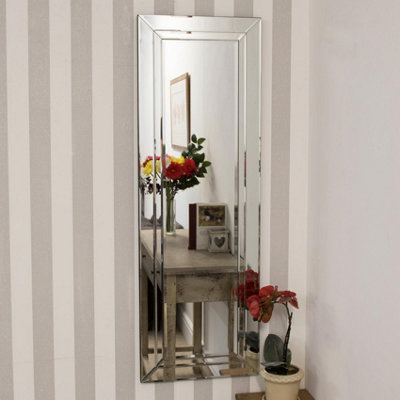 B&Q -  Cranbury All Glass Dress Mirror 120 X 40 Cm