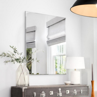 B&Q -  Single Bevelled Frameless Venetian Mirror 100 X 70Cm 3Ft3 X 2Ft3