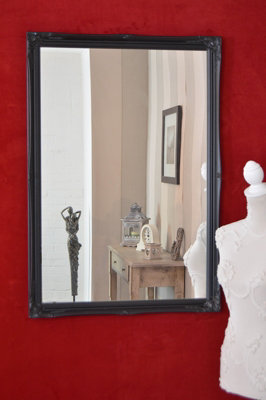Mirroroutlet Fraser Black Beaded Dress Mirror 102 X 72Cm from B&Q