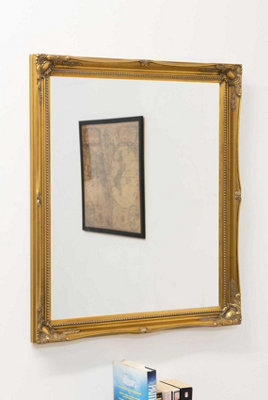 Mirroroutlet Fraser Gold Beaded Wall Mirror 71 X 61Cm from B&Q