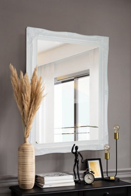 Mirroroutlet Hamilton White Shabby Chic Design Mirror 91 X 66Cm from B&Q