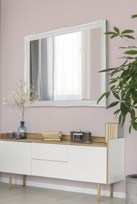 Mirroroutlet Hamilton White Shabby Chic Design Wide Wall Mirror 137 X 107Cm from B&Q