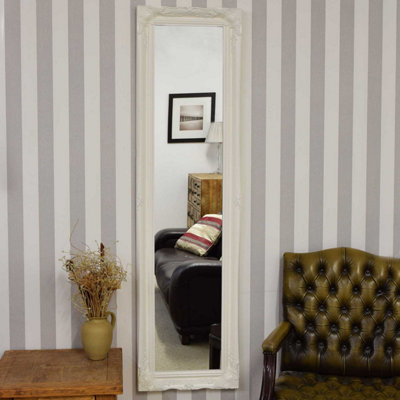 Mirroroutlet Hamilton White Shabby Chic Design Full Length Mirror 167 X 45Cm from B&Q