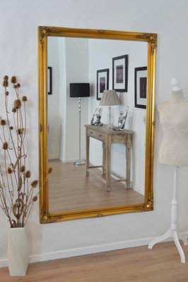 Mirroroutlet Hamilton Vintage Gold Antique Design Leaner Mirror 168 X 107Cm from B&Q
