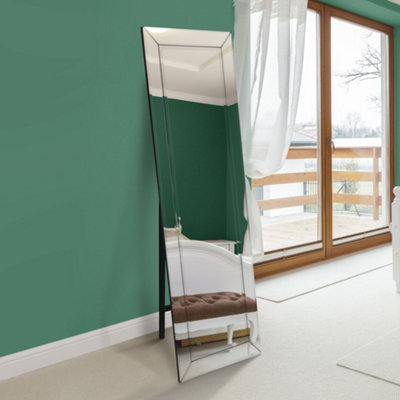 Mirroroutlet Horsley All Glass Modern Cheval Mirror 170 X 58 Cm from B&Q
