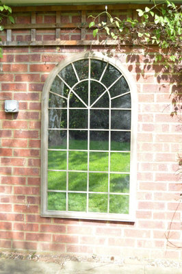 Mirroroutlet Somerley Country Arch Large Garden Mirror 129 X 76Cm