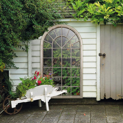 Mirroroutlet Somerley Country Arch Large Garden Mirror 160 X 91 Cm