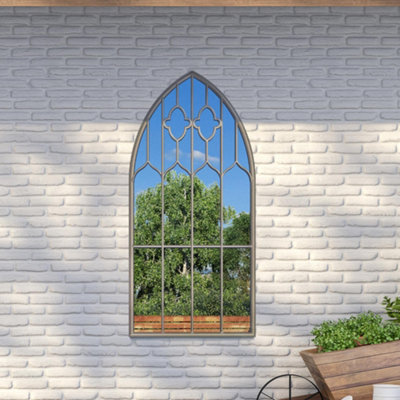 Mirroroutlet Buttercup Country Arch Large Garden Mirror 140 X 75Cm 4Ft7 X 2Ft5 from B&Q
