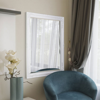 Mirroroutlet Buxton White Large Leaner Mirror 140 X 109Cm from B&Q