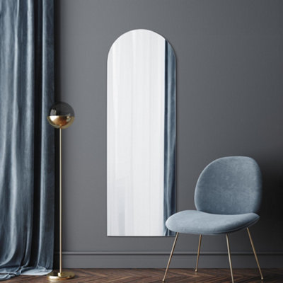 Mirroroutlet The Arcus Frameless Arched Leaner Wall Mirror 180Cm X 60Cm from B&Q