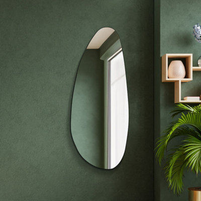 Mirroroutlet The Lacuna Frameless Pond Wall Mirror 140 X 58Cm from B&Q