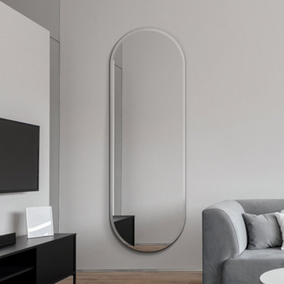 Mirroroutlet The Lacuna Frameless Pond Wall Mirror 160 X 55Cm from B&Q