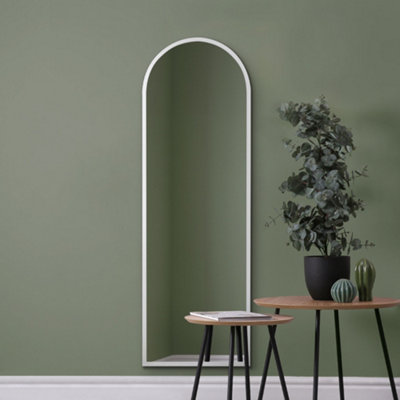Mirroroutlet The Arcus White Framed Arched Mirror 160Cm X 53Cm from B&Q
