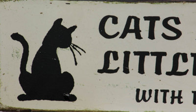 Artisan Furniture Cats Are Just Little People Plaque from B&Q