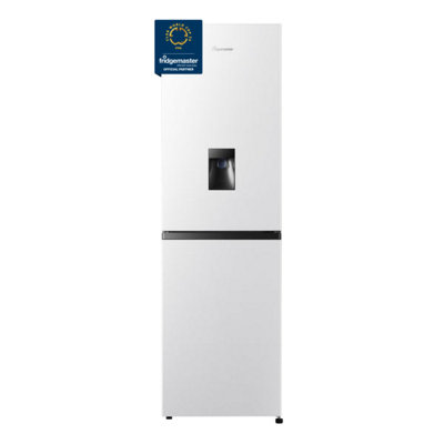 Fridgemaster Mc55240DeWhite Fridge Freezer252LNon-Plumbed Water DispenserE Energy from B&Q