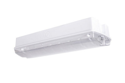 Luminosa Lighting Luminosa Emergency Bulkhead Ip65 5W 3Hr Maintained Or Non-Maintained Manual Test from B&Q