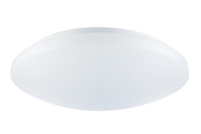 Luminosa Lighting Luminosa Value + Ceiling/wall Light 338mm Dia. Ip44 1600Lm 16W 4000K 120 Beam Non Dimmable from B&Q